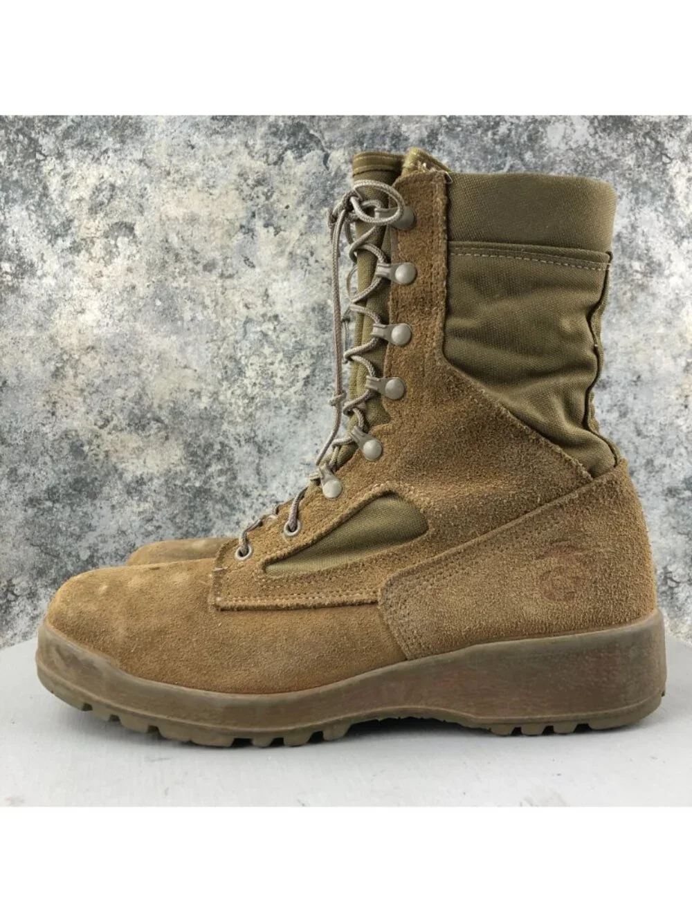Belleville Men's Size 9.5R 550 ST USMC Hot Weather Steel Toe Brown Boots FAIR